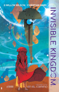 Portada del primer volumen de la serie Invisible Kingdom.